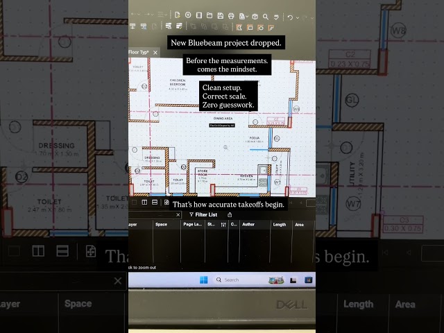 Bluebeam Quantity Takeoff Workflow #thecivilchapter #trending #bluebeam #quantitysurveyor #office