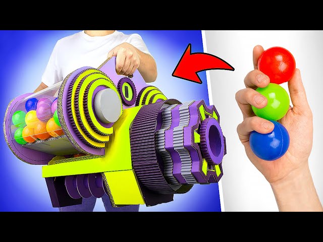 ¡Manualidades de Rico vs Pobre! || Lanzador de cartón || Juguetes Fidget increíbles || Slime gigante
