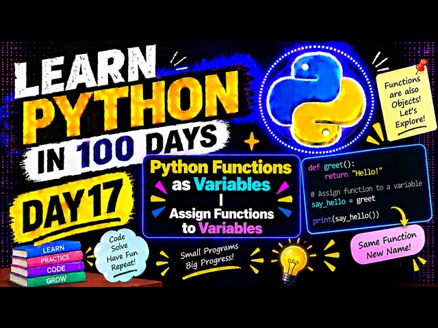 Python Functions as Variables | Assign Functions to Variables