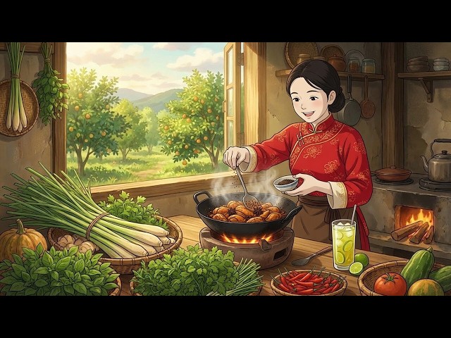 Traditional Chinese Clay Pot Chicken | Ghibli-Style Slow Living | Ghibli-Style Cooking