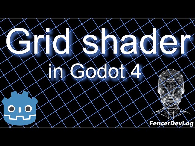 Godot 4: Grid shader tutorial (all details explained)