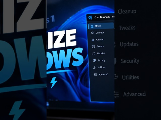 How to Use Chris Titus Tech Tool to Optimize and Debloat Windows 11 and 10⚡#christitustool