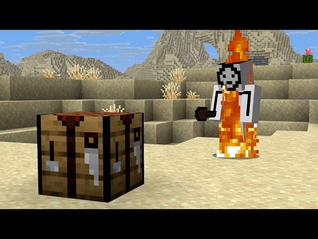 Beating Minecraft But I'm ALWAYS On Fire