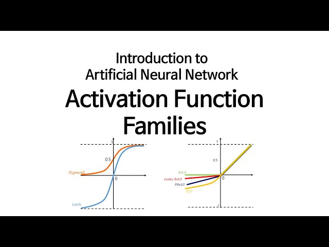 [Neural Network 5] Activation Function Families