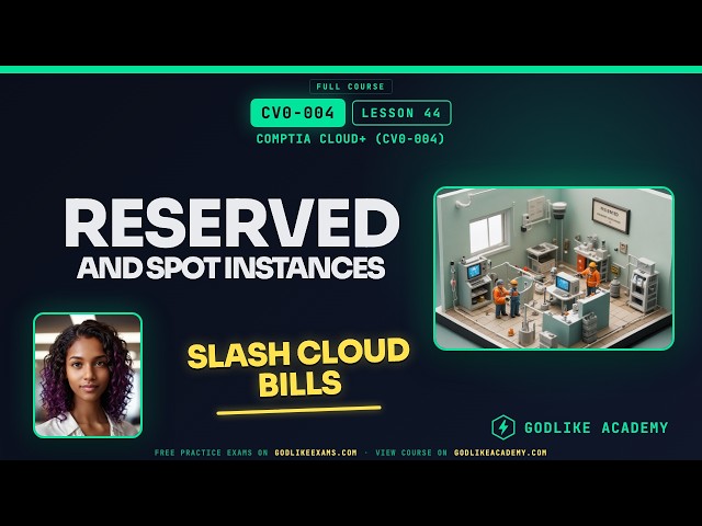 CV0-004 CompTIA Cloud+ · Lesson 44: Save Costs with Reserved and Spot Instances