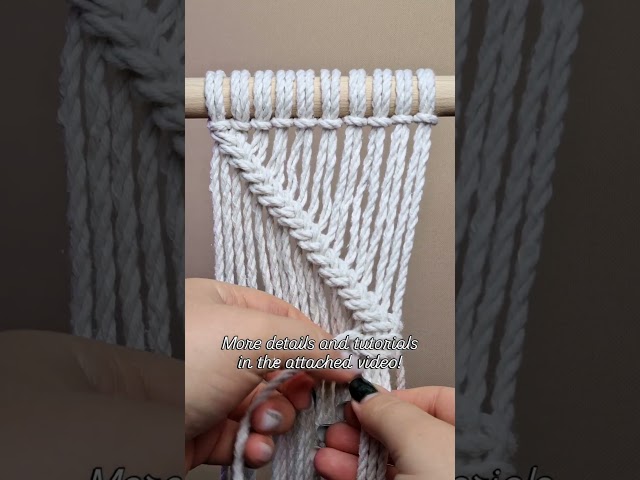 Macramé pattern "Braid" #macrametutorial #macrame #handmade #craft #wallhanging #macramepatterns