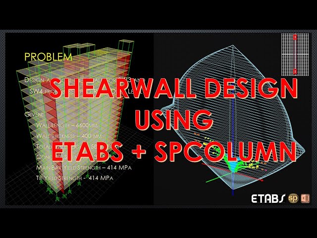 #ETABS API - Shearwall Designer 2.0