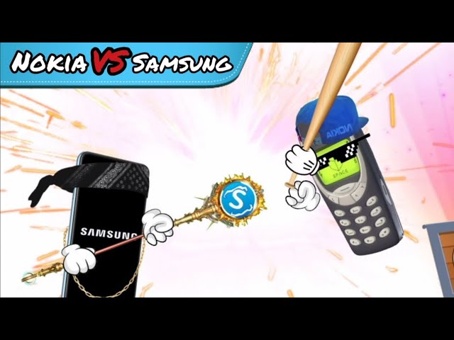 Nokia vs Samsung. Funny Cartoon Animation