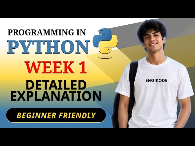Programming in Python Week 1 | Complete Explanation | IITM BS Degree | Free Notes | EngiKode