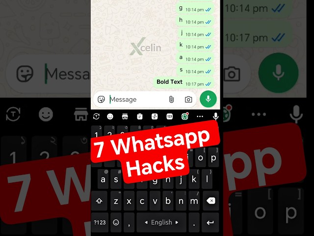 Still typing plain text on WhatsApp? 😲Here are 7 formatting tricks you should know! 😊 #shorts