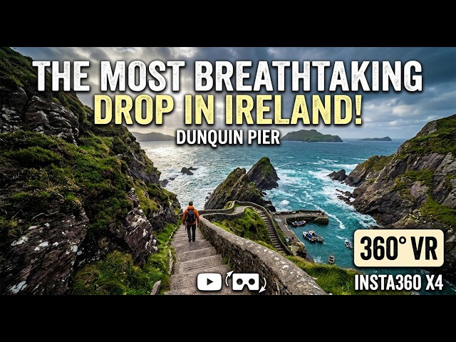 The Most Breathtaking Drop in Ireland! 360° VR Walking Tour of Dunquin Pier