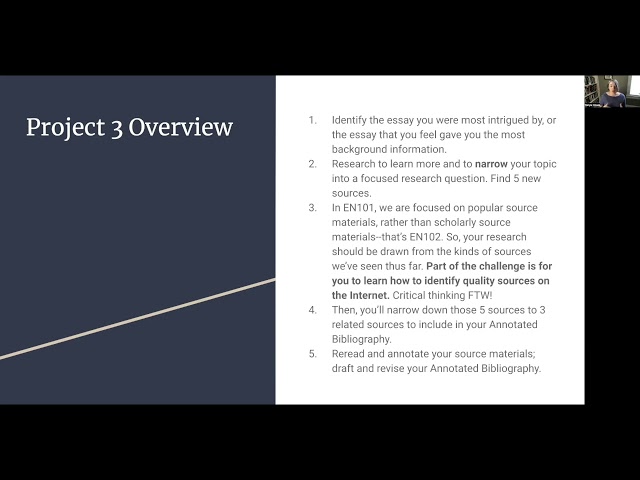 Research Introduction and Project 3 Overview