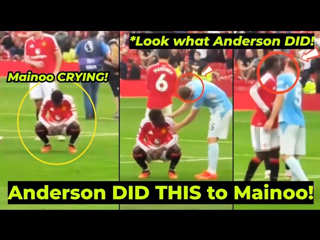 Moment Anderson DID THIS to Mainoo who was CRYING after Man United 0-1 Loss to City -Look at THIS
