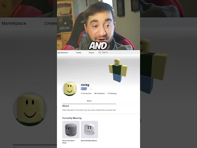 My SECRET First Roblox Account..
