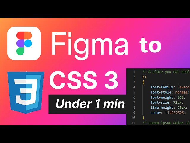 How to convert figma to css and html by plantcss #html #css #figma