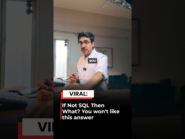 Why You'll Hate My Answer To 'If Not SQL' #coding #sql #shorts