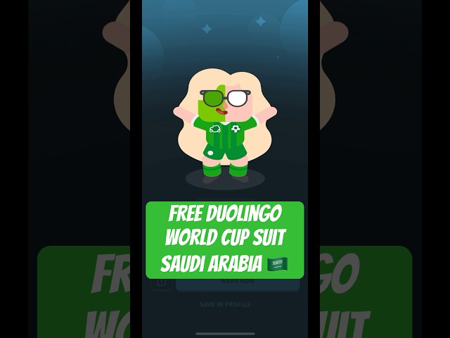 how I got the Duolingo Saudi Arabia suit FREE #duolingo 🇸🇦