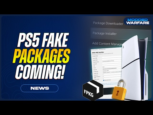 Fake Packages Announced for PS5 up to 11.40 with fpkg builder & More!