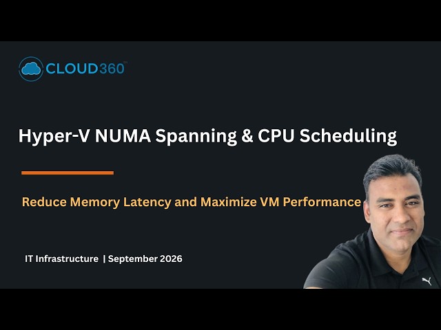 Hyper-V NUMA Spanning & CPU Scheduling