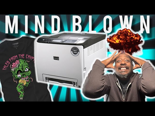 White Toner T-shirt Laser Printer (Game Changer) Mind Blown 🤯🔥🔥 🔥