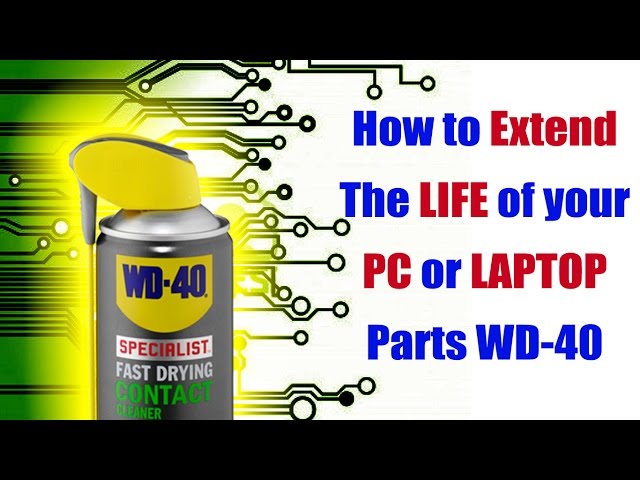 How to Safely Clean PC, Laptop & Circuit Boards | WD-40 Specialist Contact Cleaner Tutorial