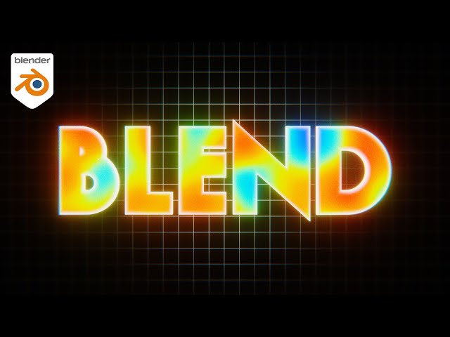 Create a Vibrant Retro Text Animation in Eevee (Blender Tutorial)