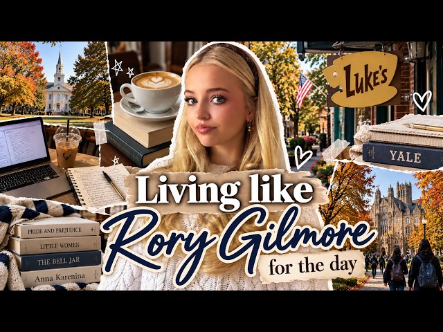 I Tried Living Like Rory Gilmore for a Day...📚☕️🍂