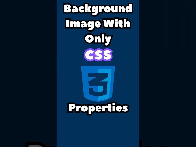 How to add Background Image in HTML | HTML CSS Tutorials #shorts