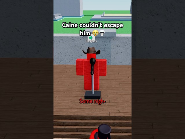 CAINE COULDN’T ESCAPE HIM 😭💀 #roblox #micup #tadc