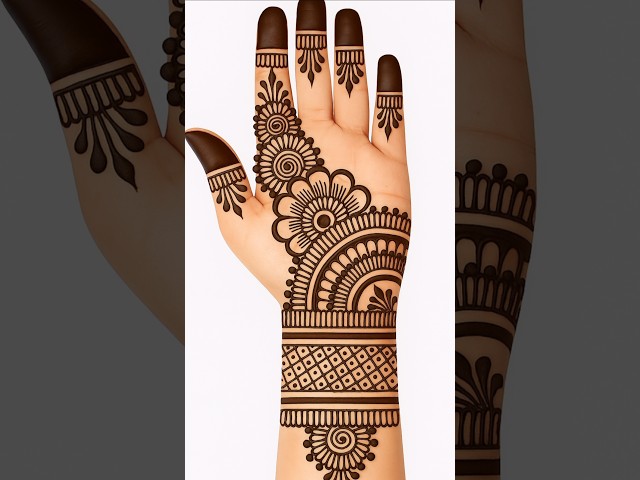 Very Simple Mehndi Design for Front Hand #mehndi #trending #youtubeshorts #viralvideo #shorts #new