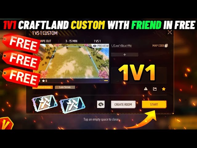 craftland map code 1v1 #freefiregame #garenafreefire #ff #ffshorts #totalgaming #trendingshorts