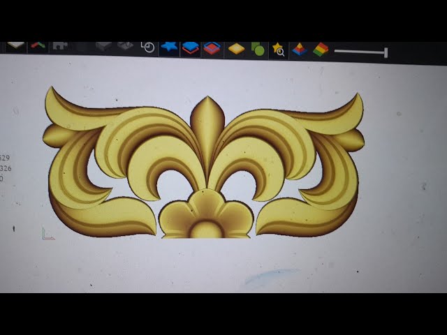 How to make 3d door design in artcam 2018#artcam #flowers #artcam2018