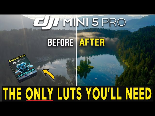 DJI Mini 5 Pro Cinematic LUTS - COLOUR GRADE IN SECONDS!