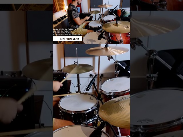 Recording drums with an Audient iD44 interface and external preamps via ADAT
