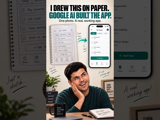 How to Turn a Sketch into a Real App (Google AI Studio)