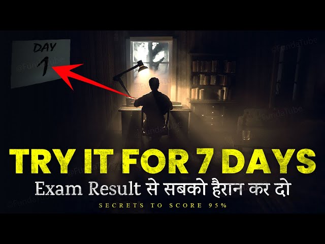 Become a Topper in 7 Days 🔥| The Most Unique Way to Study for Exams | Motivational Video (Students)
