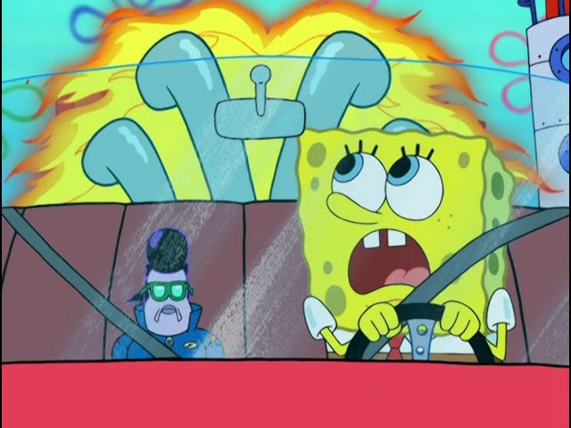 SpongeBob The Hot Shot | Car Chase Clip
