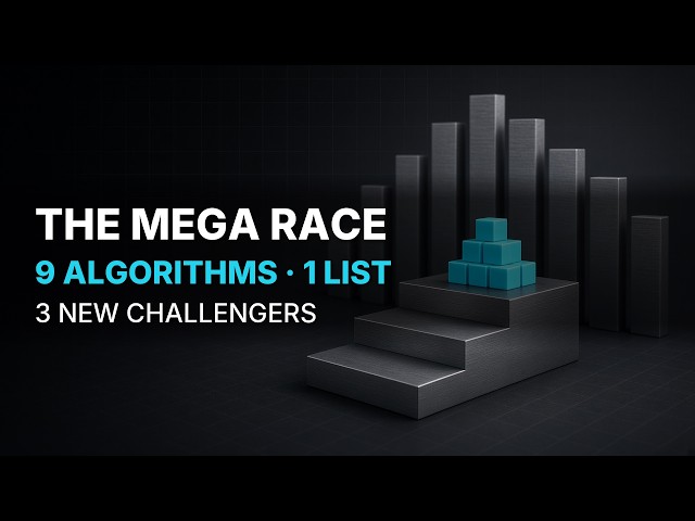 The Mega Race: 9 Sorting Algorithms on One List — Heap Debuts on the Podium, Gnome Comes Dead Last