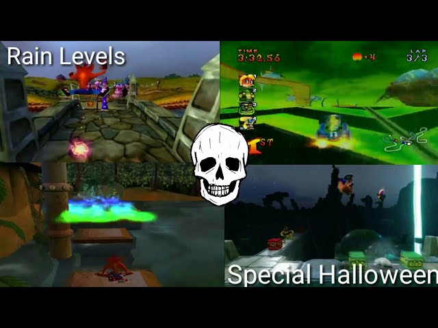 Evolution of Rain Levels in Crash Bandicoot (1996 - 2018) - Special Halloween 🎃🎃🎃