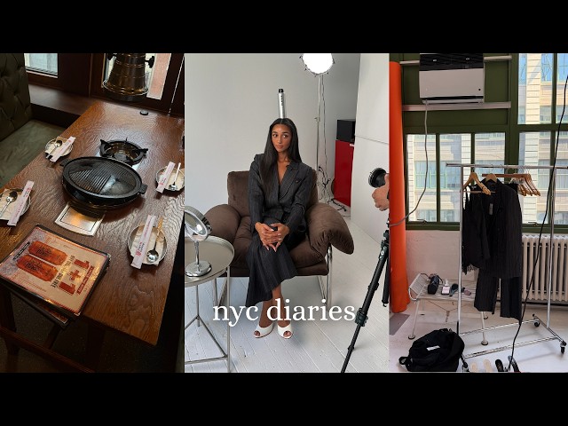 NYC Diaries S2 Ep9: GRWM, Straighten my Hair with Me, BTS Campaign Shoot & Outfit Planning