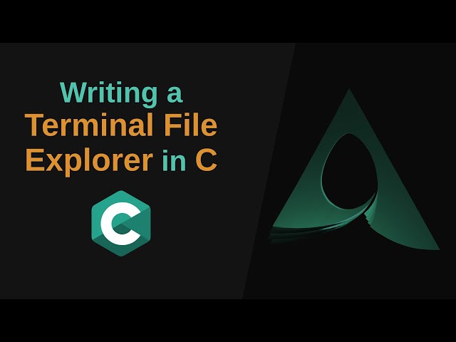 Writing a Terminal File Explorer in C Language