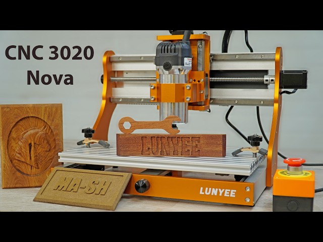 Sturdy CNC machine at a low price! LUNYEE 3020 Nova #cnc #woodworking