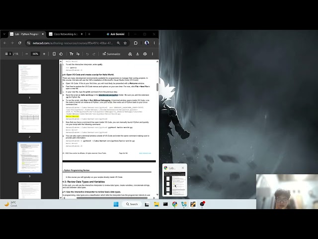 1.3.3 Lab - Python Programming Review