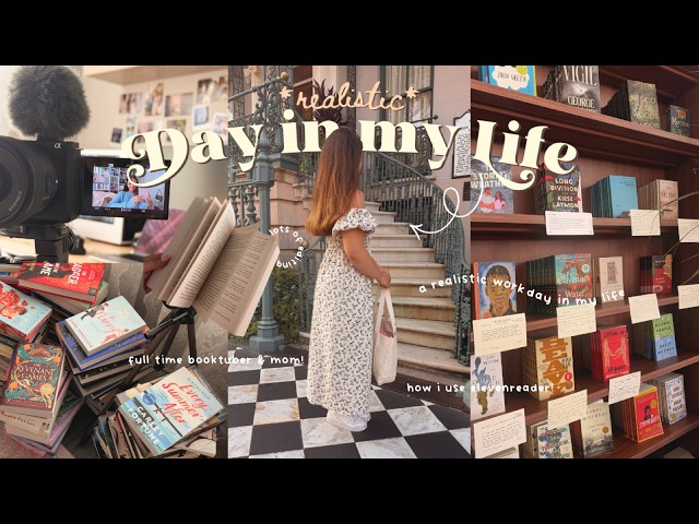 a *realistic* day in my life as a full-time booktuber! 📚🎥✨ how I get my kindle books read to me!
