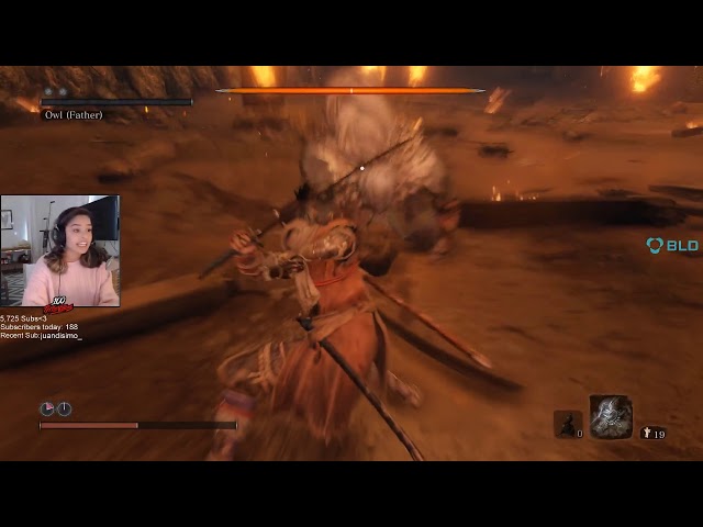 SEKIRO #5 - Valkyrae Fails and thinks the fight is over!