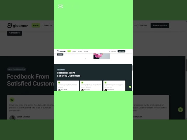 Framer Website Design 2026 — Home Cleaning Service UI Speed build