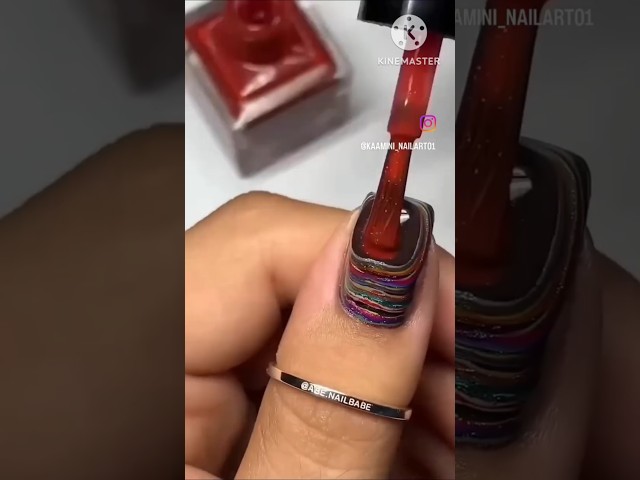 🤯Doing Again 100 layers of Nail Art Challenge 😱Can My Nail Survive ?Nail #nailart # Comment
