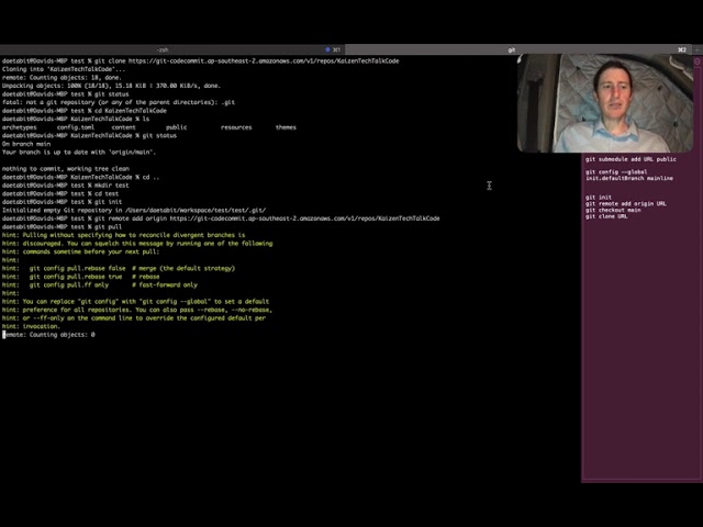 Using GIT with AWS CodeCommit for first time