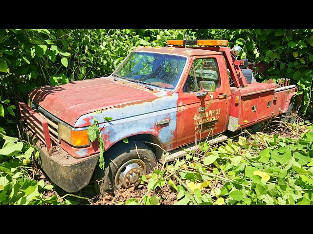 Can We SAVE This "ABANDON" JUNKYARD Ford Wrecker? Will It Run and DRIVE Again?