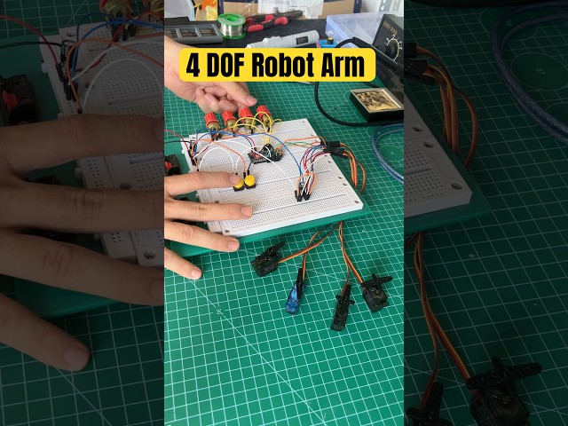 4 DOF Robot Arm code test #arduinorobotarm #robotarm